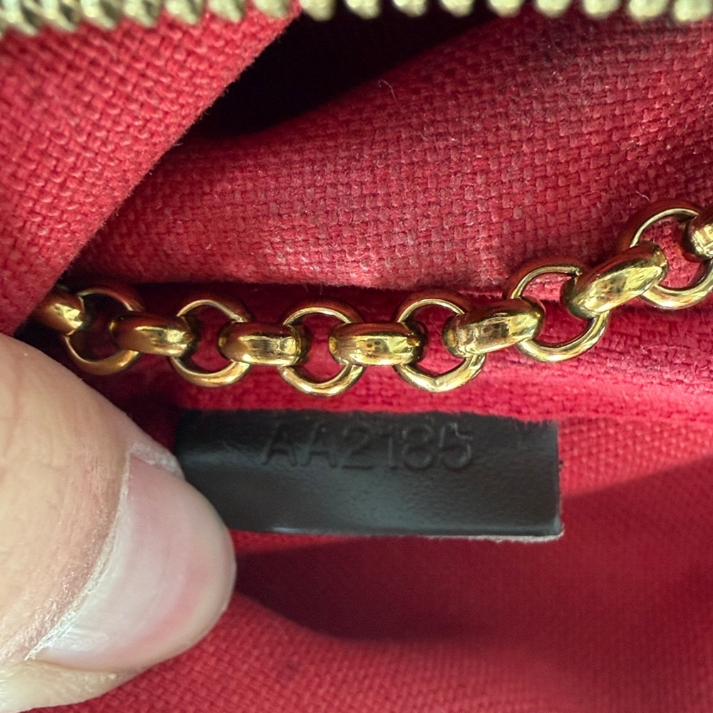 Louis Vuitton Brown Damier Ebene Eva Crossbody Pochette with Gold Hardware - Picture 8 of 12